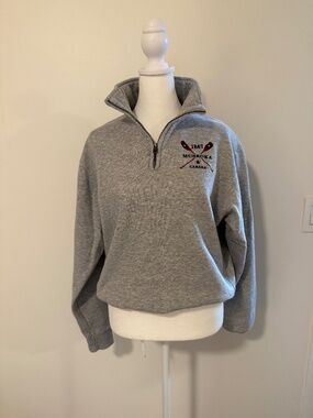 Quarter Zip Muskoka Sweatshirt, unique design! Unisex S